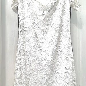 Elegant White Lace Dress